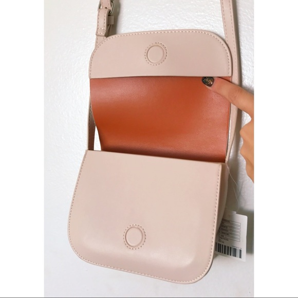 NWT UO Blush Pink Faux Leather Mini Crossbody Bag - Picture 3 of 5